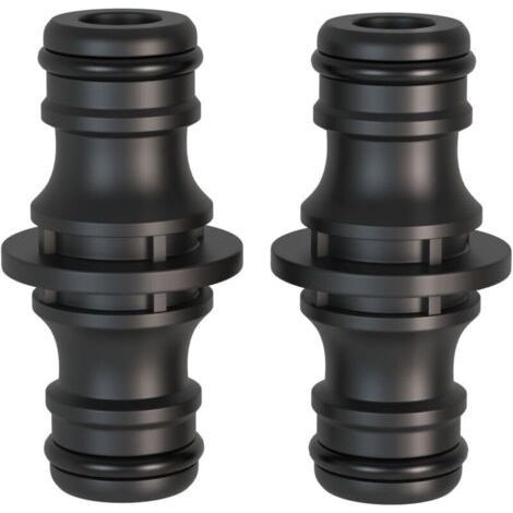 Zweiteiliges Schnellkupplungsstück mit 1/2-Zoll-Doppelstecker. Verbindungsstück für sicheren Schlauchanschluss, zum Verbinden zweier Schläuche zur Verlängerung. (1/4)
