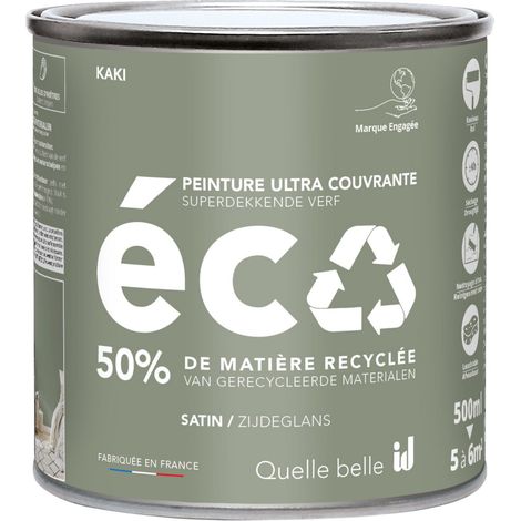 PEINTURE ECO SATIN KAKI 500ML - ID PARIS