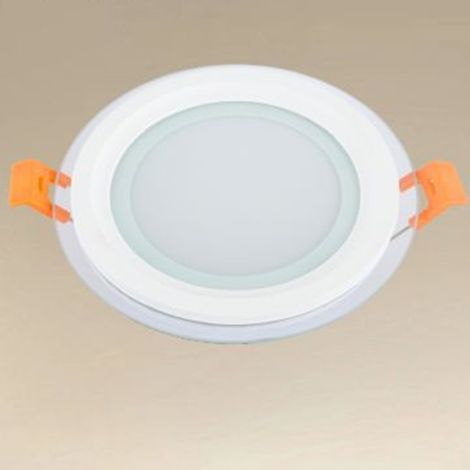 TRADE SHOP - Pannello Led Da Incasso Luce 3000k-6500k 9w Tondo Am-cr-9 Con Bordo Traparente 00632 -