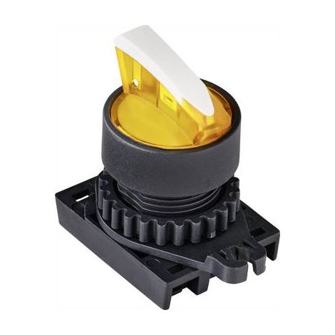TRU COMPONENTS TC-9860176 S2SRN-L3AY Sélecteur levier jaune 1 x 90 ° 1 pc(s) (1/3)