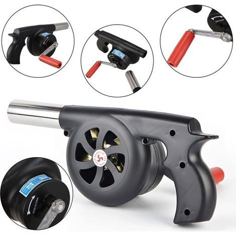 Souffleur à main pour l'extérieur, souffleur manuel pour la maison, sèche-cheveux portable, petit outil de cuisson pour barbecue en plein air (1/4)