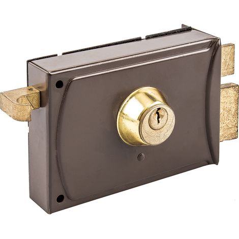CERRADURA SEGURIDAD SOBREPONER PINTADA HANDLOCK IZQUIERDA 125