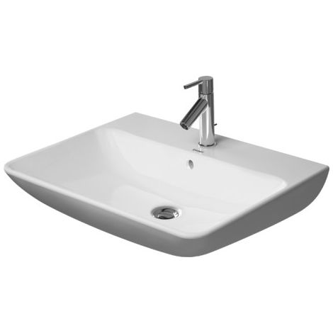 Duravit ME by Starck - Lavabo 55x44 cm, con 1 foro per miscelatore, bianco alpino 2335550000