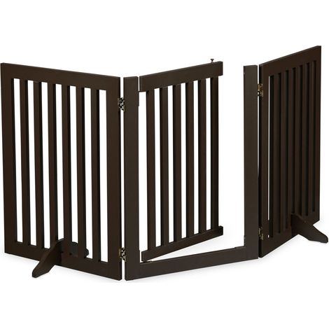Cancello di sicurezza marrone con anta 70 cm (1/5)