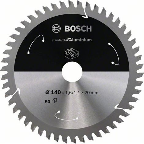 Hoja circular Bosch 140 mm 50 dientes aluminio