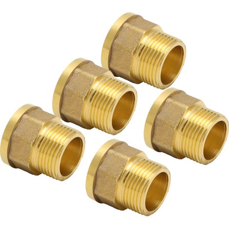 Raccord de tuyau G3/4 mâle et femelle, 5 pièces connecteur de tuyau d'arrosage pour jardin, accessoires d'irrigation (1/5)