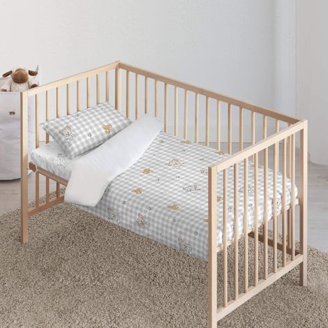 Housse de Couette avec Boutons 100% Coton Motif Sweet (115 x 145 cm) - Housse de Couette légère et Confortable (1/2)