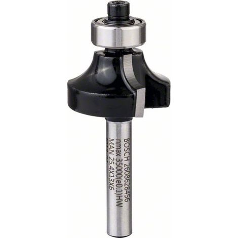Bosch Abrundfräser 6 mm R1 6,3 mm D 25,4 L 13,1 mm G 54 mm (1/5)