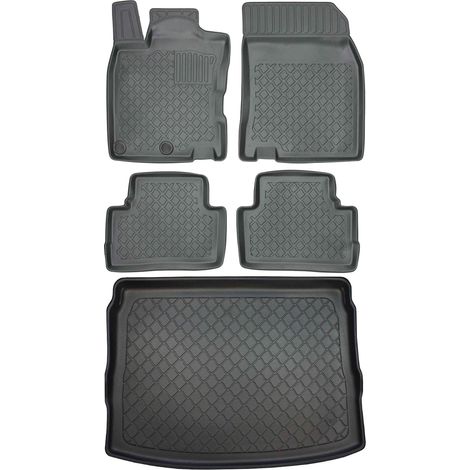 Tapis de coffre ARISTAR 193244G + tapis de sol ARISTAR 603244 - Nissan Qashqai II SUV à partir de 02.2014, repose-pieds côté conducteur - INSTALLÉS (1/5)
