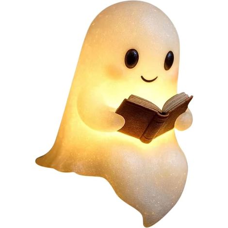 Lampe de Lecture Fantôme Mignonne 3D LED avec Livre, Décoration (1/5)