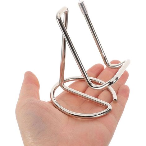 Supporto per telefono generico in metallo a 2 pezzi，supporto universale per tablet in metallo con design a filo aperto