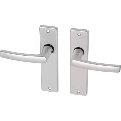Poignée de porte avec bouclier modèle bloc aluminium - Par jeu