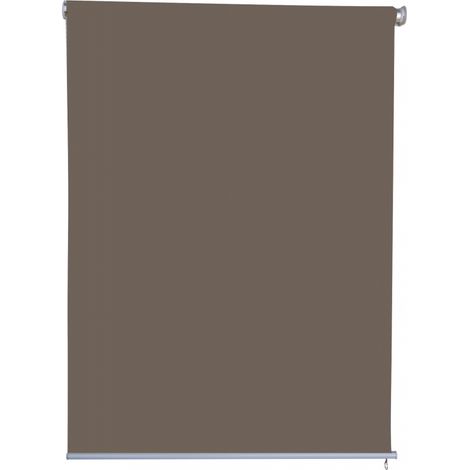 Sichtschutzrollo Outdoor-Rollo Vertikalmarkise Sichtschutz blickdichtes Rollo Fenster 1x2,3m Braun (1/2)