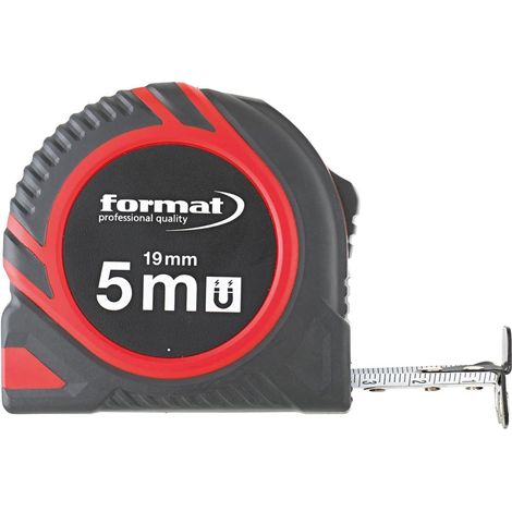 FORMAT Taschenbandmaß mit Magnet 5 m x 19 mm (1/5)