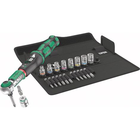 Wera Drehmomentschlüssel-Set Safe-Torque A 2 Set 1, 1/4" Sechskant, 2-12 Nm 23 t