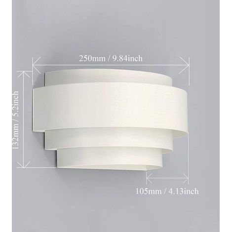 Appliques Murales LED Interieur/Extérieur Lampe Blanc Chaud pour Chambre Escalier Salon Bureau [Classe Énergétique A+] (1/3)