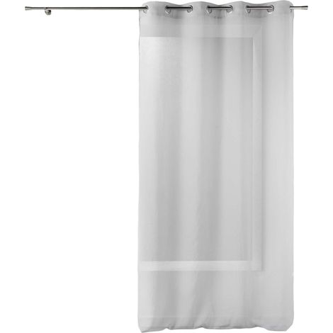 Voilage a oeillets 140 x 260 cm Telma gris