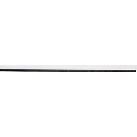 COFAN burlete blanco adhesivo de aluminio con cepillo 92 cm , El burlete adhesivo con cepillo sella la parte inferior de puertas de madera, aluminio o PVC, evitando la entrada de a (1/5)
