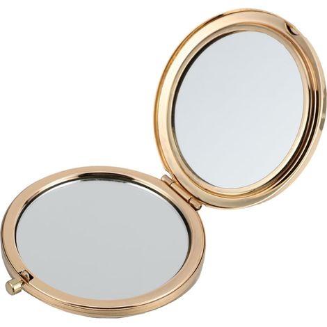 Miroir De Maquillage Rond Double Face Miroir Compact De Poche Pliable Et Portable