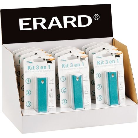 Kit de limpieza Erard 726435 12 unidades con soporte