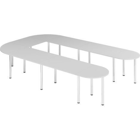 bümö Konferenztisch-Sets Serie-K Set K6 380x240 cm Grau (1/5)