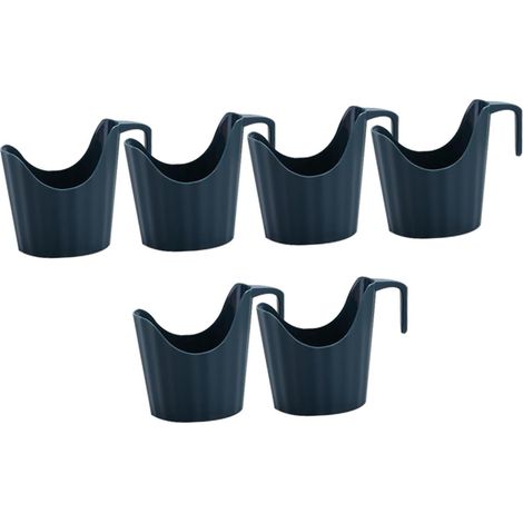 6 Pièces Lot de Manchons Anti-brûlure Papier pour Gobelets Support de Tasse Résistant et Pratique Adapté Aux Gobelets Papier pour Usage Domestique et Bureau Couleur Bleu Foncé（7.3X9CM）