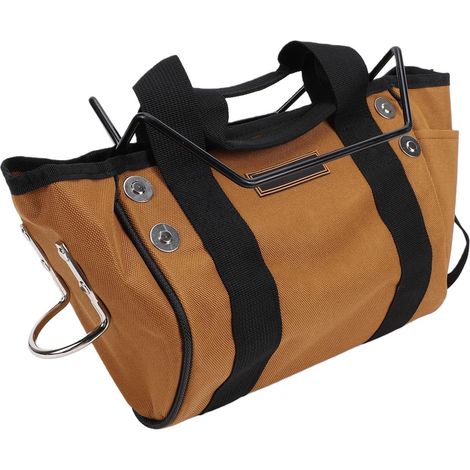 Sac de rangement pour échelle Fafeicy en tissu Oxford 1200D, sac organisateur d'outils portable avec plusieurs poches, porte-marteau pour entrepreneurs et autres professionnels. (1/5)