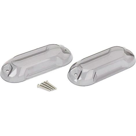 Grille de protection pour feu auxiliaire de moto grise-- (1/5)