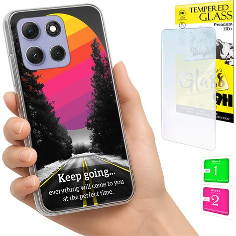 Funda para Motorola Moto G86 Power, carcasa trasera con foto y cristal 9H. (1/5)