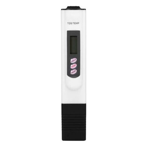 Stylo testeur de qualité d'eau numérique LCD, filtre de pureté, testeur TDS, 0-9999 ppm, blanc (1/2)