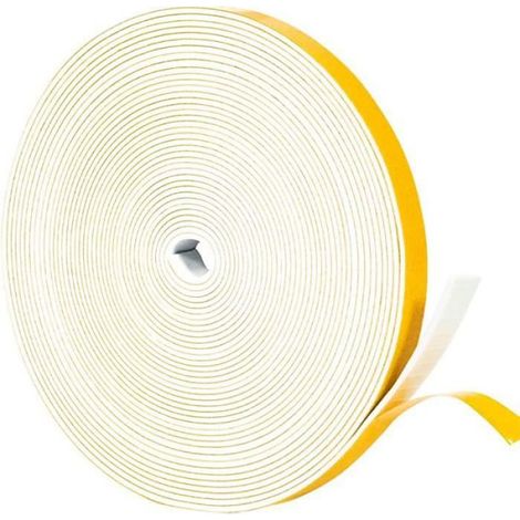 Joint d'étanchéité - - 12mm x 1.5mm x 10m - Blanc - Usage intérieur/extérieur (1/4)