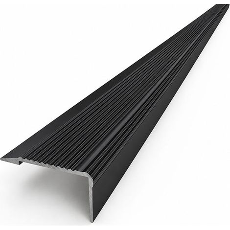 Nez de marche pour escalier à coller longueur 2.00m - Couleur noir - 130716/NO/C (1/5)
