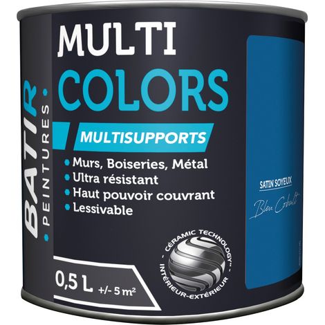 Satin-Glänzende Mehrzweckfarbe für Bauarbeiten 0,5 l Kobaltblau