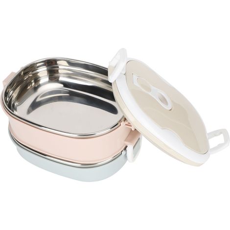 Boîte à déjeuner Portable en acier inoxydable, récipient alimentaire pour étudiants et enfants travaillant (1/5)