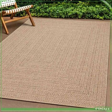 4006152 Tapis ZIZUR 80x250 cm aspect de jute intérieur et extérieur (1/5)