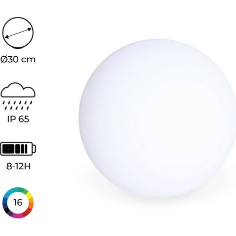 Wireless Outdoor LED Ball Light - 30cm 34.5x31x30 cm - Led lamp