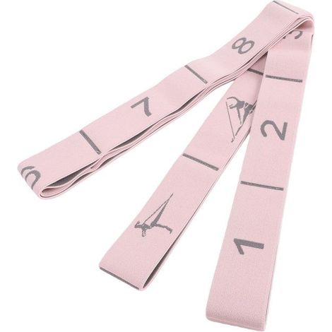 Bande extensible - Loops - Boucles élastiques - Multi-niveaux d'élasticité - Yoga, rééducation, rose (1/5)