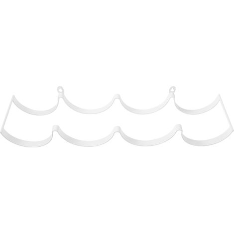 Porte-papier toilette fer blanc mural pour support mural (1/5)