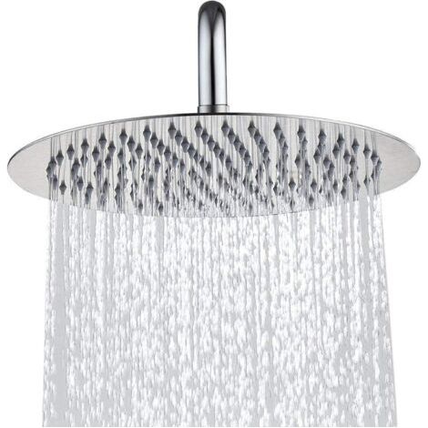 Douche à pression, pommeau de douche de bain, effet pluie, parfum floral, Yuba, jet large, 25 cm (10 pouces), usage domestique. (1/5)