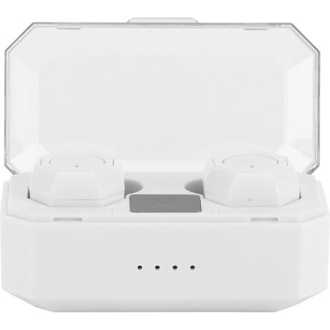 Écouteurs Bluetooth binauraux portables, idéaux pour la conduite (blanc). (1/5)