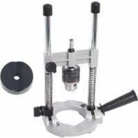 Guide de perçage réglable à 90° Porte-perceuse électrique rotatif avec mandrin Mini porte-perceuse de table pour le travail du bois (1/5)
