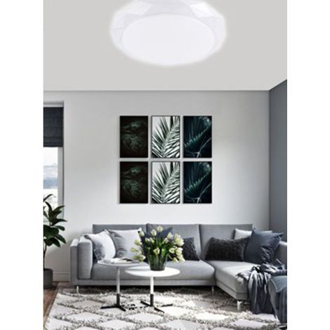 Trade Shop - DECKENLEUCHTE 60W CUT DIAMOND DESIGN KALTLICHT FST-50A59808 49CM -