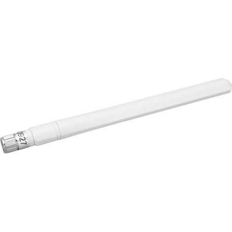 Antenne WiFi 9dBi Omnidirectionnelle à Haut Gain avec Connecteur SMA pour Routeur 4G, Modem et Point d'Accès, Couleur Blanc