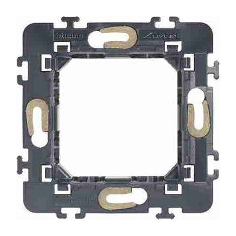 Support BTIL4702 à 2 modules pour plaques L4802... Living International - fixation par vis