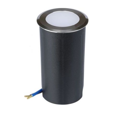 Segnapasso a Cilindro da Interramento 1W Colore Argento 12V 6500K IP67 Driver non Incluso (1/5)