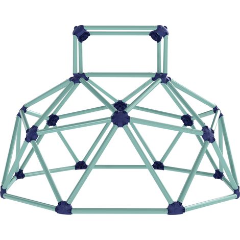 Dôme d'escalade Ø182,5 cm, résistant aux UV et étanche, pour enfants jusqu'à 90 kg, de 3 à 8 ans, en plastique bleu (1/5)