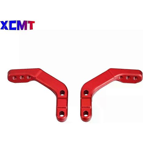 Support de fixation pour protège-mains de moto, collier de serrage universel 28 mm pour guidon, compatible Honda, KTM EXC, Yamaha, Kawasaki, RMZ et motocross (rouge) (1/5)