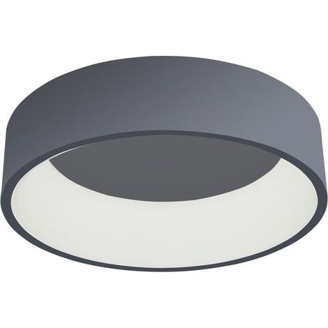 Italux Chiara - Lámpara de techo empotrada LED moderna gris, blanco cálido 3000K 1760lm