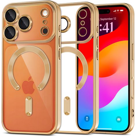 Funda Electro MagSafe para iPhone 17 Pro - Oro + Protector de pantalla (1/5)