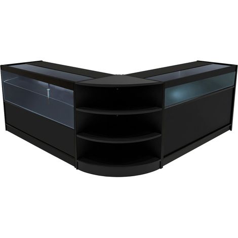 Harmonia LED Shop Counter Set B1500, C1500 & LM60 - Black (1/5)